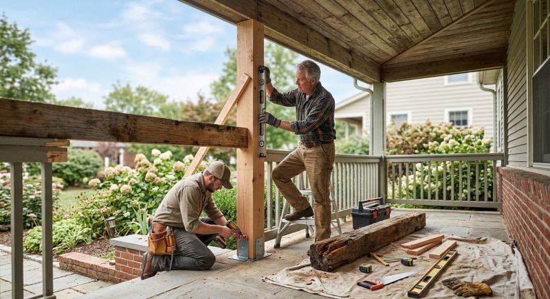 Wooden Porch Renovation Service