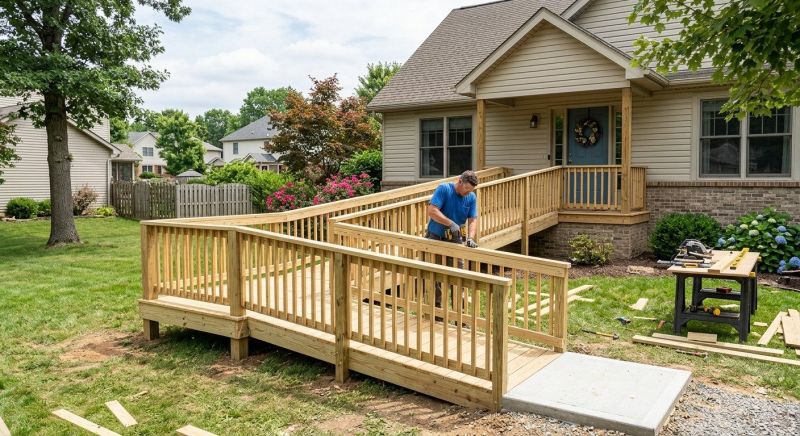 Accessible Ramp Construction in Wilmington, NC