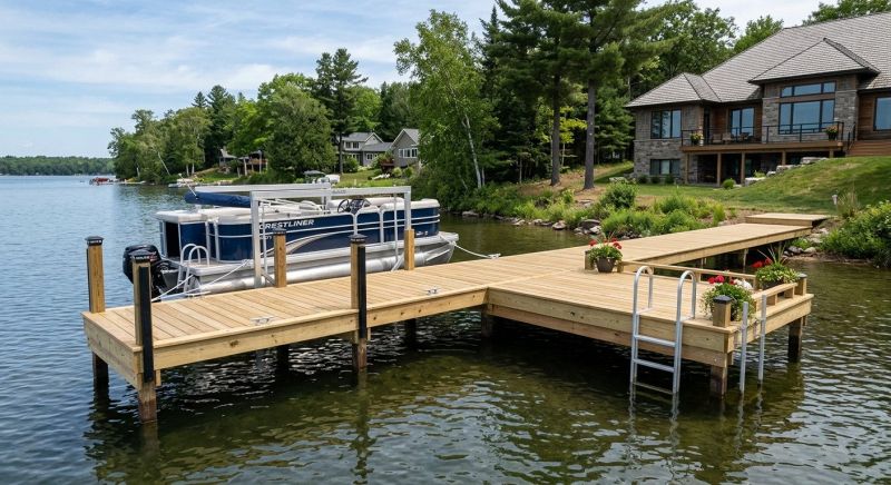 Wood Dock Installation in Alpharetta, GA